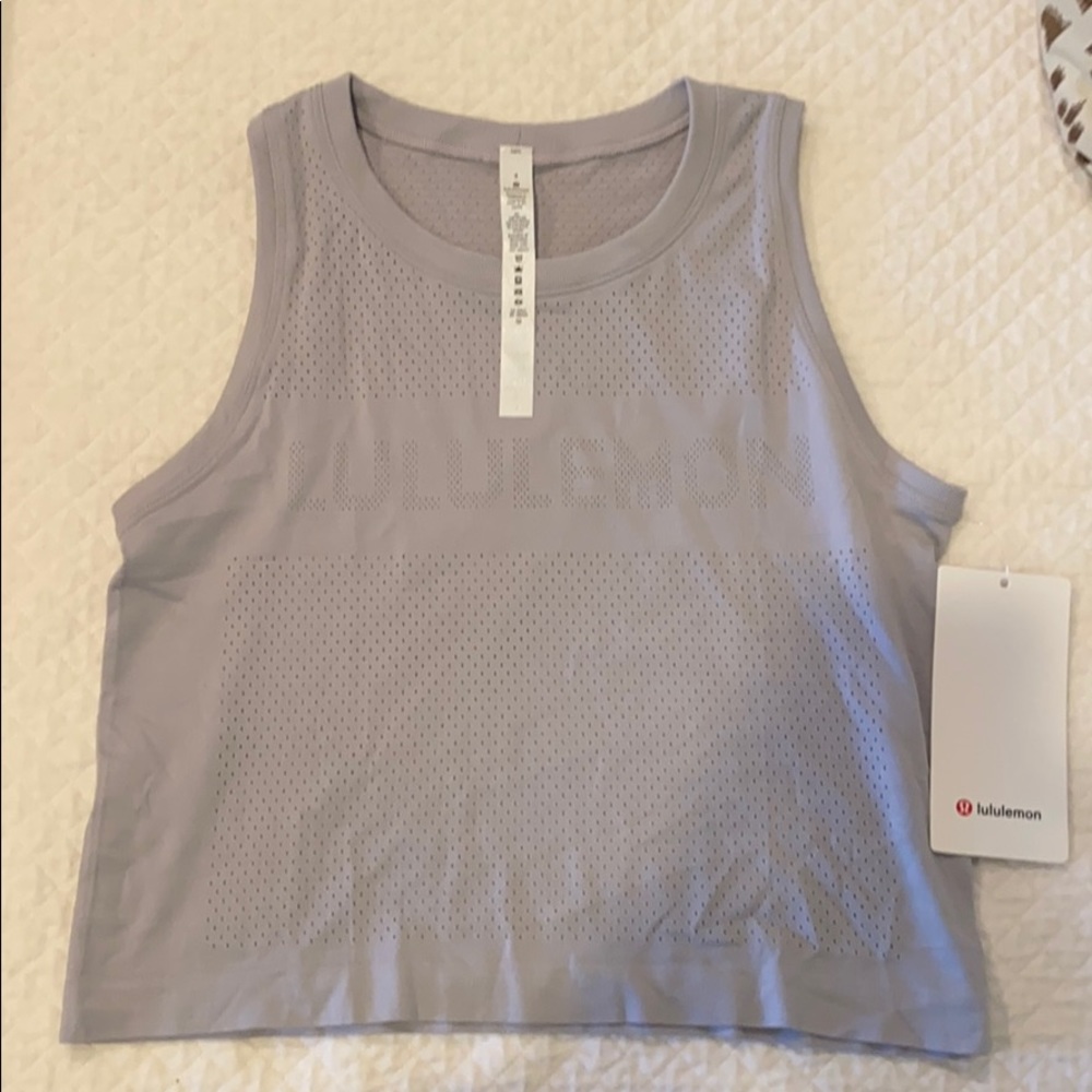 Lululemon Breeze By Muscle Crop Tank